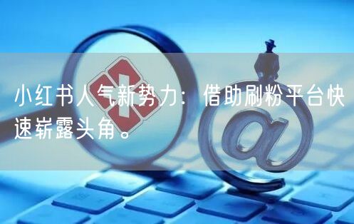小红书人气新势力：借助刷粉平台快速崭露头角。