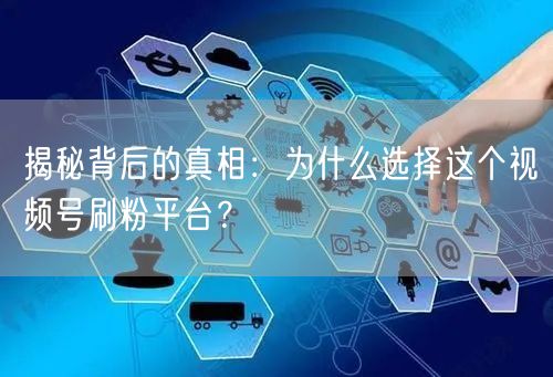 揭秘背后的真相：为什么选择这个视频号刷粉平台？