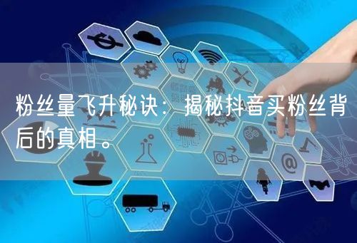 粉丝量飞升秘诀：揭秘抖音买粉丝背后的真相。