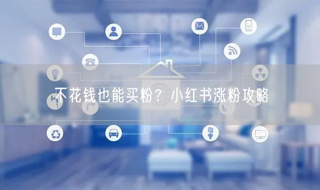 不花钱也能买粉？小红书涨粉攻略
