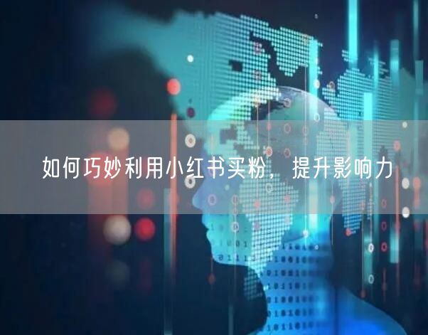 如何巧妙利用小红书买粉，提升影响力