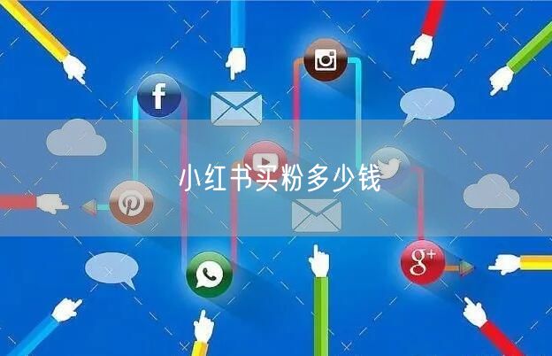 小红书买粉多少钱