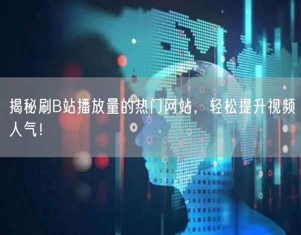 揭秘刷B站播放量的热门网站，轻松提升视频人气！