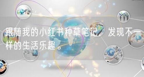 跟随我的小红书种草笔记，发现不一样的生活乐趣。