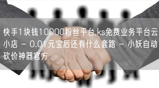 快手1块钱10000粉丝平台,ks免费业务平台云小店 - 0.01元宝后还有什么