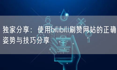 独家分享：使用bilibili刷赞网站的正确姿势与技巧分享