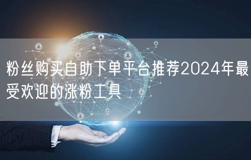 粉丝购买自助下单平台推荐2024年最受欢迎的涨粉工具